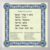 Angelic Invocation | Hebräisch, Englisch Poster (Vorne)