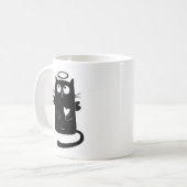 Angelic Kitty Black Kaffeetasse (Vorderseite Links)