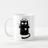 Angelic Kitty Black Kaffeetasse (Links)