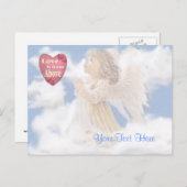 Angelic Liebe kommt von oben Postkarte (Vorne/Hinten)