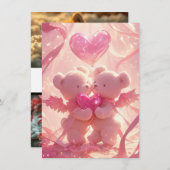 Angelic Liebe: Romantische Einladung zur Hochzeit (Vorne/Hinten)