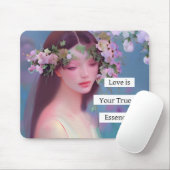 Angelic Maiden und Inspiration Zitat Ethereal Mousepad (Mit Mouse)
