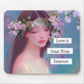 Angelic Maiden und Inspiration Zitat Ethereal Mousepad (Vorne)