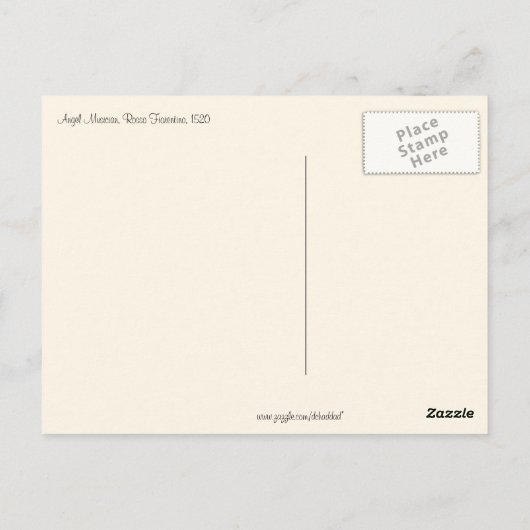 Angelic Musician Postkarte (Rückseite)