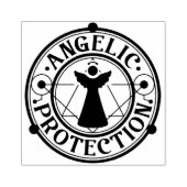 Angelic Protection Rubber-Briefmarke Gummistempel (Prägung)