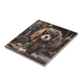 Angelic Puppy Cavalier Spaniel Steampunked, Fliese (Seite)