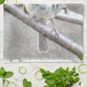 Angelic Robin Watercolor Geschirrtuch (Gefaltet)