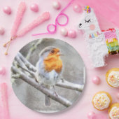 Angelic Robin Watercolor Pappteller (Party)