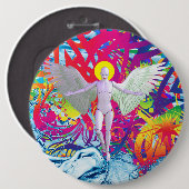 Angelic Robot Button (Vorne & Hinten)