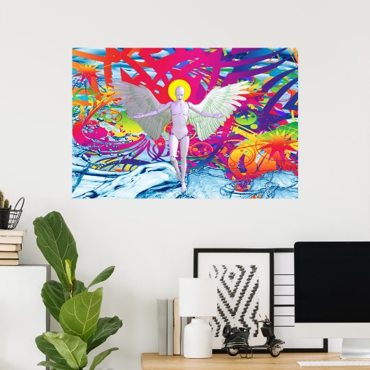 Angelic Robot Poster (Heimbüro)