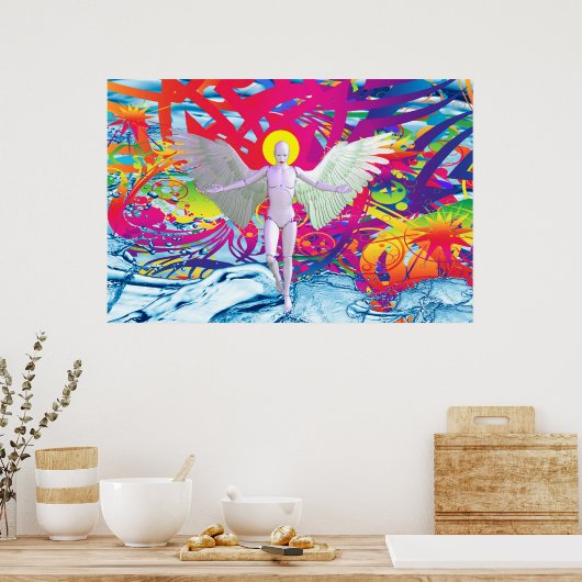 Angelic Robot Poster (Küche)