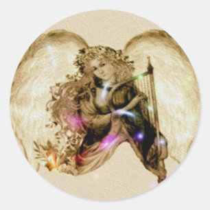 Angelic Runder Aufkleber