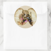 Angelic Runder Aufkleber (Tasche)