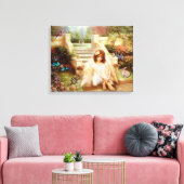 Angelic Serenity Prayer Canvas Prints Leinwanddruck (Insitu (Wohnzimmer))