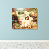 Angelic Serenity Prayer Canvas Prints Leinwanddruck (Insitu (Holzboden))