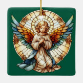 Angelic Stained Glass Reversible Keramikornament (Rückseite)