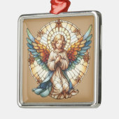 Angelic Stained Glass Reversible Ornament Aus Metall (Links)
