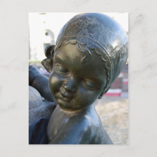 Angelic Statue in Barcelona, Spanien Postcard Postkarte