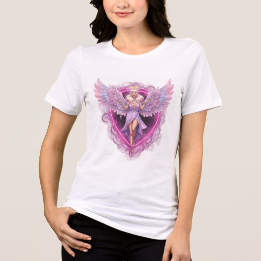 Angelic Summer Vibe T-Shirt 💖 😇 Tri-Blend Shirt (Vorderseite)