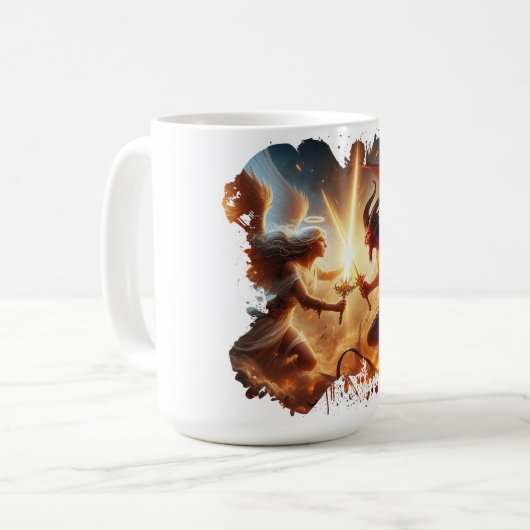 Angelic vs Demonic Force Kaffeetasse (Vorderseite Links)
