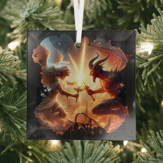 Angelic vs Demonic Force Ornament Aus Glas (Insitu)
