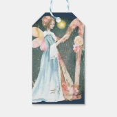 Angelic Winter Music Playing Angel Geschenkanhänger (Rückseite)