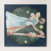 Angelic Winter Music Playing Angel Puzzle (Horizontal)