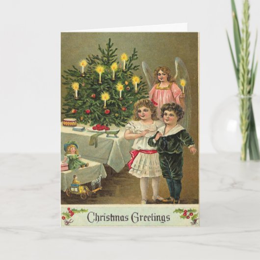 Angelic Wises Feiertagskarte (Vorderseite)