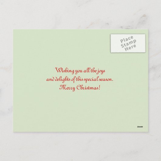 Angelic Wises Feiertagspostkarte (Rückseite)