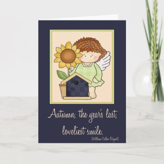 Angelica Autumn Engel Autumn Quote Card d2 Karte (Vorderseite)