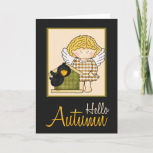 Angelica Herbst Engel Hallo Herbstkarte d1 Karte