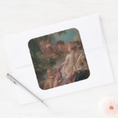 Angelica und Medoro Quadratischer Aufkleber (Umschlag)