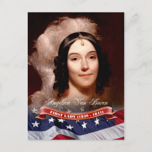 Angelica Van Buren, First Lady der USA Postkarte