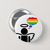 Angelicon. Regenbogengedanken: Button (Vorne & Hinten)