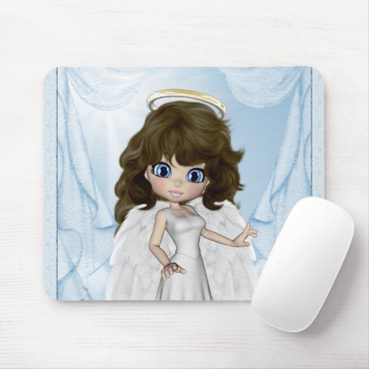 Angelika-Engel träumt Mousepad (Mit Mouse)
