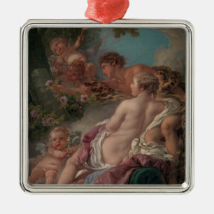 Angelika und Medoro Silbernes Ornament