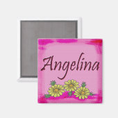 Angelina Daisy Magnet (Vorderseite/Rückseite)