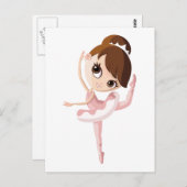 Angelina die Ballerina Postkarte (Vorne/Hinten)