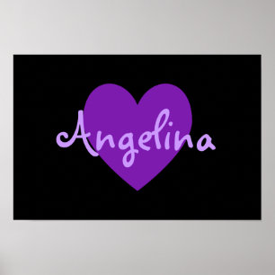 Angelina in Lila Poster