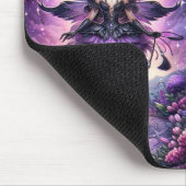 Angelina Lila Gothic Fairy Scorpio Horns Zodiac Mousepad (Ecke)