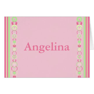Angelina Modern Circles Name Card - 369