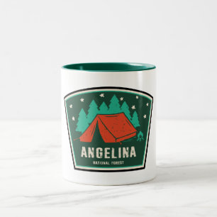 Angelina National Forest Camping Zweifarbige Tasse