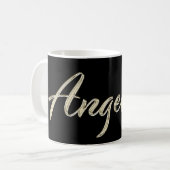 Angelina white gold Handwriting Tasse Kaffeetasse (Vorderseite Links)