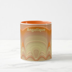 ANGELIQUE ~ 3D-Fraktal ~ Shades of Orange Lemons Tasse