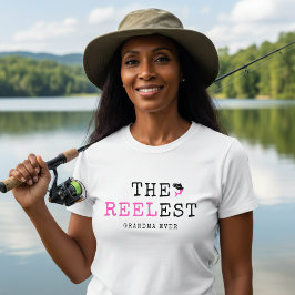 Angelischer Oma-Riesenspinnen-Rosa-Fisch-Shirt T-Shirt