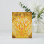 Angelisches Feuer Postkarte (Stehend Vorderseite)