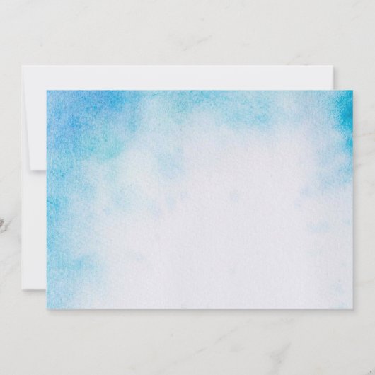 Angeljunge Junge 1. Lebensjahr Einladung (Rückseite)