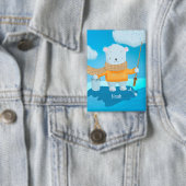Angelknopf mit Namen für Kinder mit Eisbär beim Fi Button (Insitu)