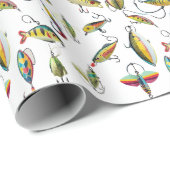Angelköder geschenkpapier (Rolleneckpunkt)