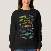 Angelköder müssen verschiedene Fischerköder F habe Sweatshirt (Vorderseite)